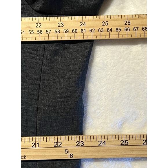 New Hugo Boss 46L 38x37 Dark Charcoal Gray Nailhead Designer Suit Virgin Wool - Picture 11 of 16